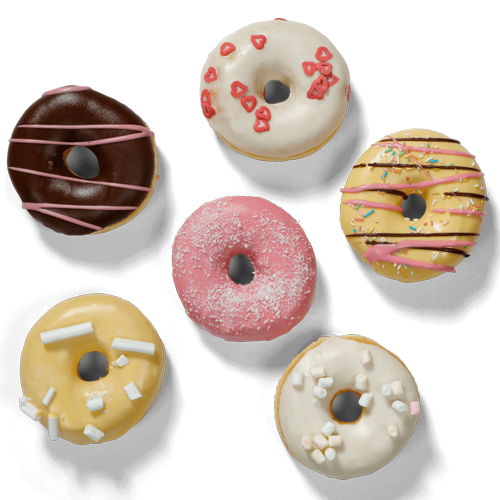 Donuts in PMS kleur