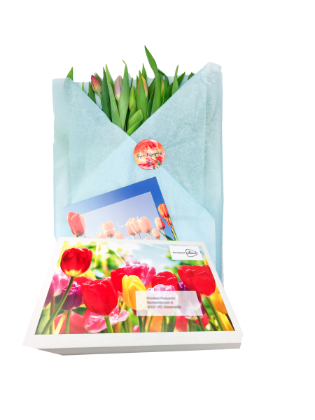 Tulpen per post door de brievenbus